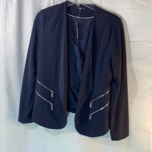 NWT navy blue suit jacket Size 12 petite
